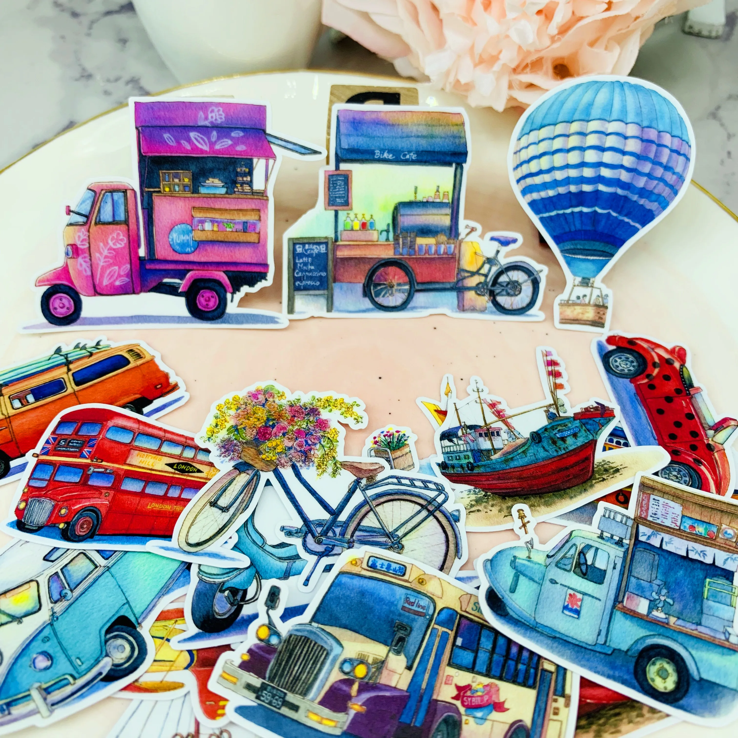20Pcs/Bag Cartoon Bus Vehicle Plane Sticker DIY Scrapbooking Album Junk Journal Planner Decorative Stickers
20Pcs/Bag Cartoon Bus Vehicle Plane Sticker DIY Scrapbooking Album Junk Journal Planner Decorative Stickers