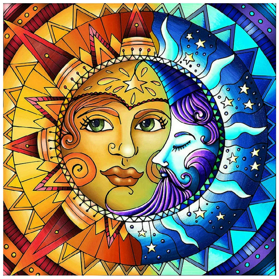 AB drills diamond painting sun moon full square/round 5d diy embroidery crafts halloween
AB drills diamond painting sun moon full square/round 5d diy embroidery crafts halloween