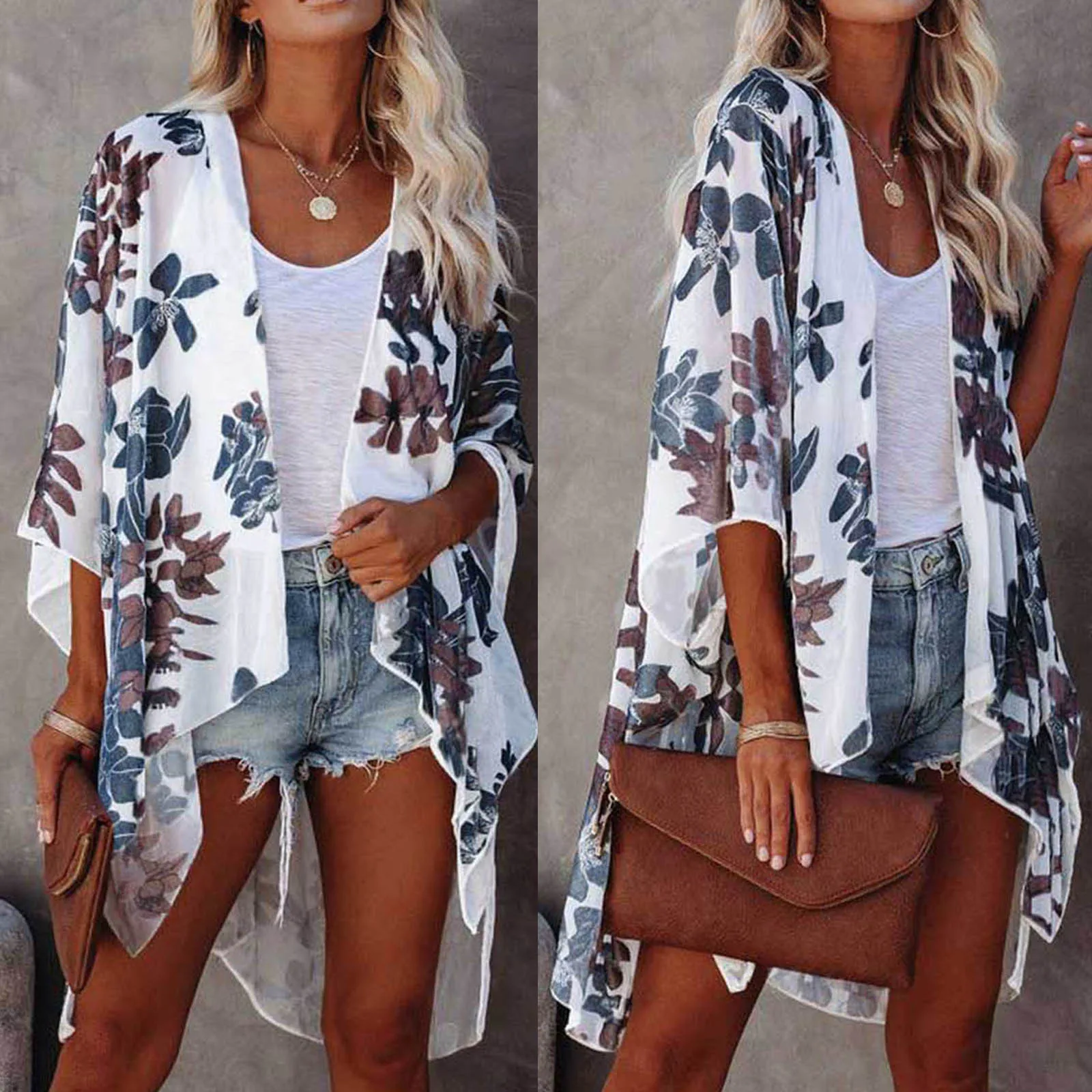 2021 Summer Beach Blouse Shirt Loose Long Tops Casual Women Short Chiffon Cardigan Sun Protection Clothing
2021 Summer Beach Blouse Shirt Loose Long Tops Casual Women Short Chiffon Cardigan Sun Protection Clothing