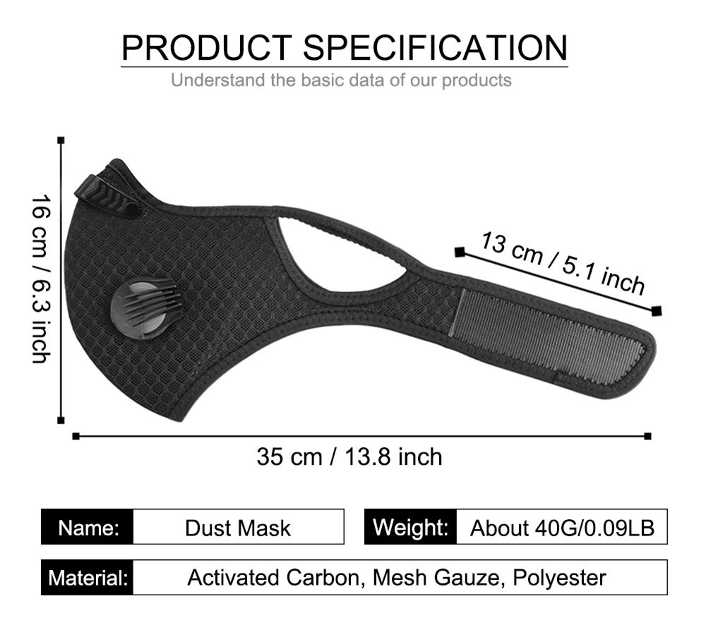 Motorcycle Face Mask Dust Replaceable Filter breathable valve replace Face shield Anti-Pollution Anti Smog PM2.5 Dustproof Mask
Motorcycle Face Mask Dust Replaceable Filter breathable valve replace Face shield Anti-Pollution Anti Smog PM2.5 Dustproof Mask