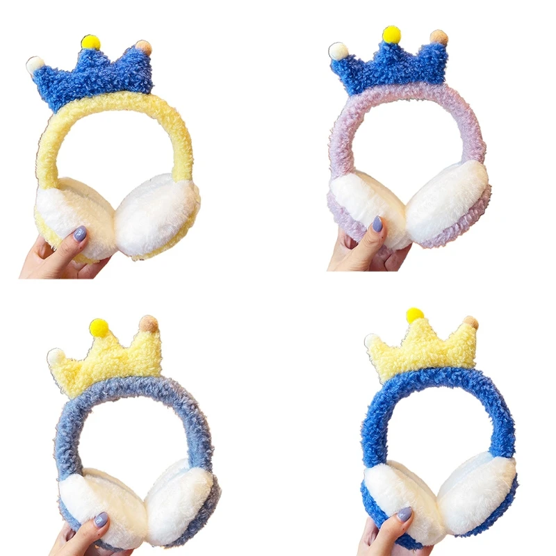Girls Color Matching Crown Shaped Stuffed Earmuff Warm Plush Winter Earwarmer Ear Protecting Supplies for Girlfriends
Girls Color Matching Crown Shaped Stuffed Earmuff Warm Plush Winter Earwarmer Ear Protecting Supplies for Girlfriends