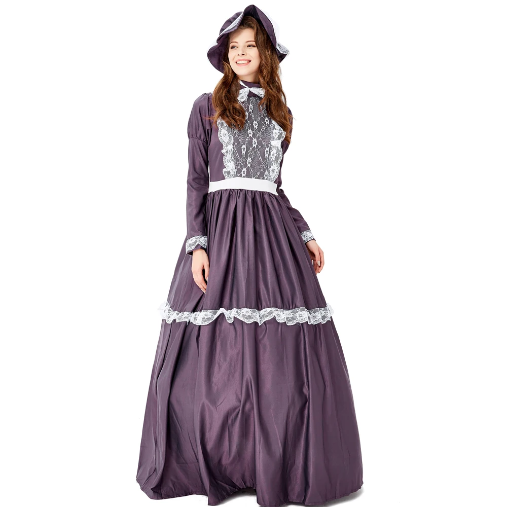 Prairie Lady Costume Victorian Laura Ingalls Wilder Cosplay Long Maxi Gown Robe Lace Dress Colony Pioneer Clothes For Women
Prairie Lady Costume Victorian Laura Ingalls Wilder Cosplay Long Maxi Gown Robe Lace Dress Colony Pioneer Clothes For Women