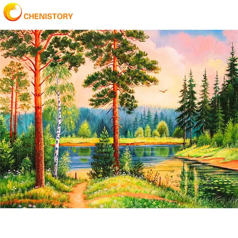 CHENISTORY DIY Frame Painting By Number Forest 60x75cm Picture By Numbers Kits Acrylic Paint On Canvas For Home Decors Artcraft
CHENISTORY DIY Frame Painting By Number Forest 60x75cm Picture By Numbers Kits Acrylic Paint On Canvas For Home Decors Artcraft