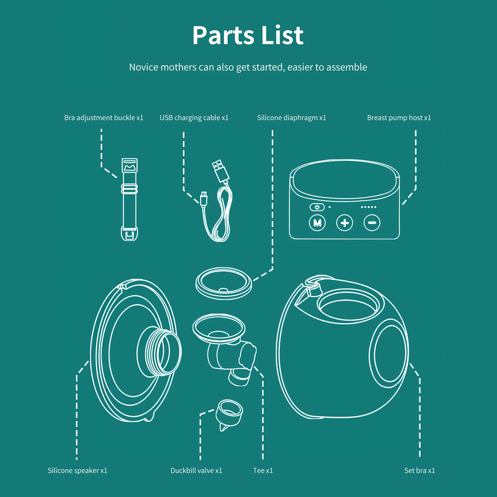 800mah Wearable Breastfeeding Pump With Milk Container Milk Pump 5 Gears Milk Sucker Convenient Breast Milk Collector Outdoors 
800mah Wearable Breastfeeding Pump With Milk Container Milk Pump 5 Gears Milk Sucker Convenient Breast Milk Collector Outdoors