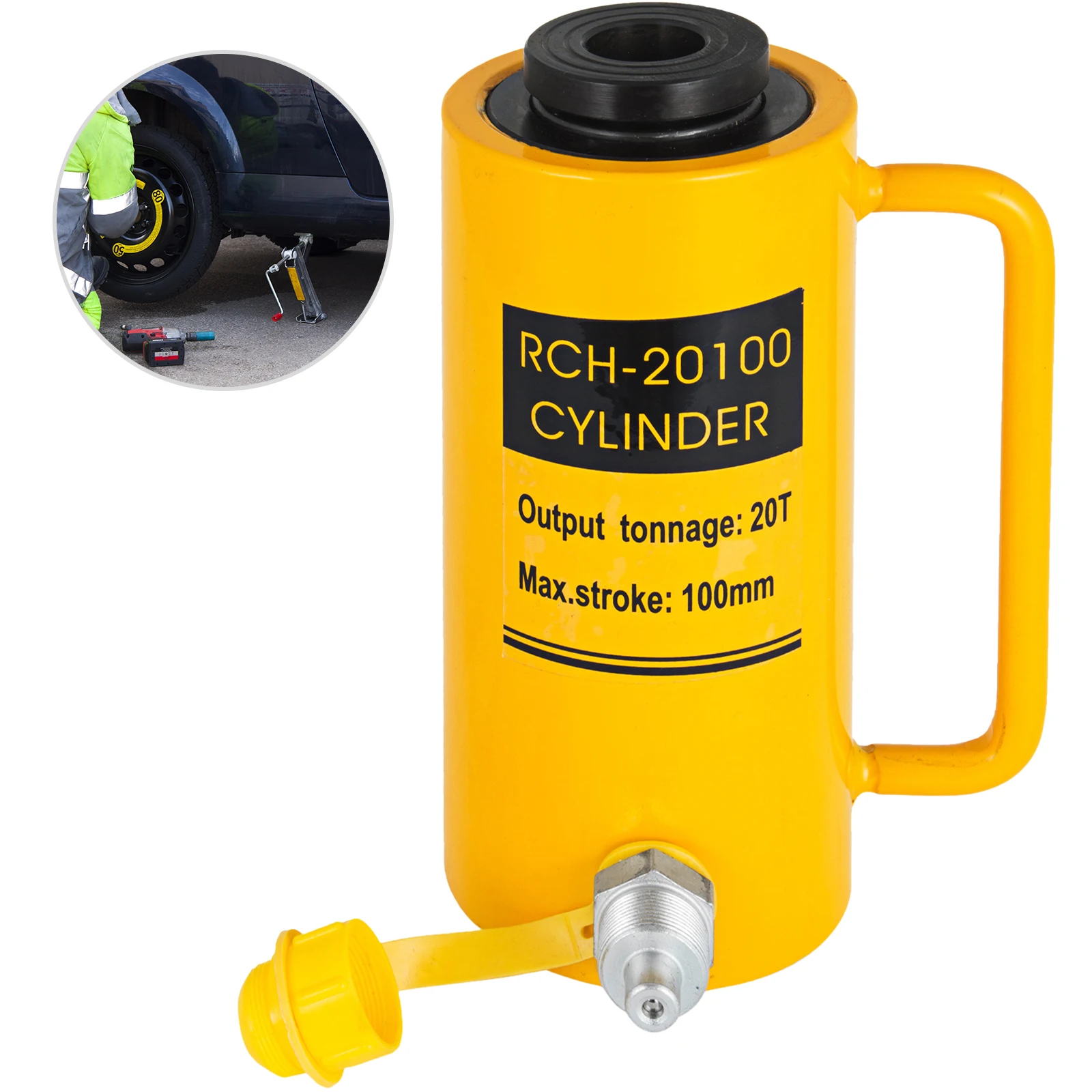 VEVOR 20T/30T/60T Hollow Plunger Hydraulic Cylinder Jack Single Acting Ram Cylinder 100mm Heavy Duty Lifting Tool
VEVOR 20T/30T/60T Hollow Plunger Hydraulic Cylinder Jack Single Acting Ram Cylinder 100mm Heavy Duty Lifting Tool
