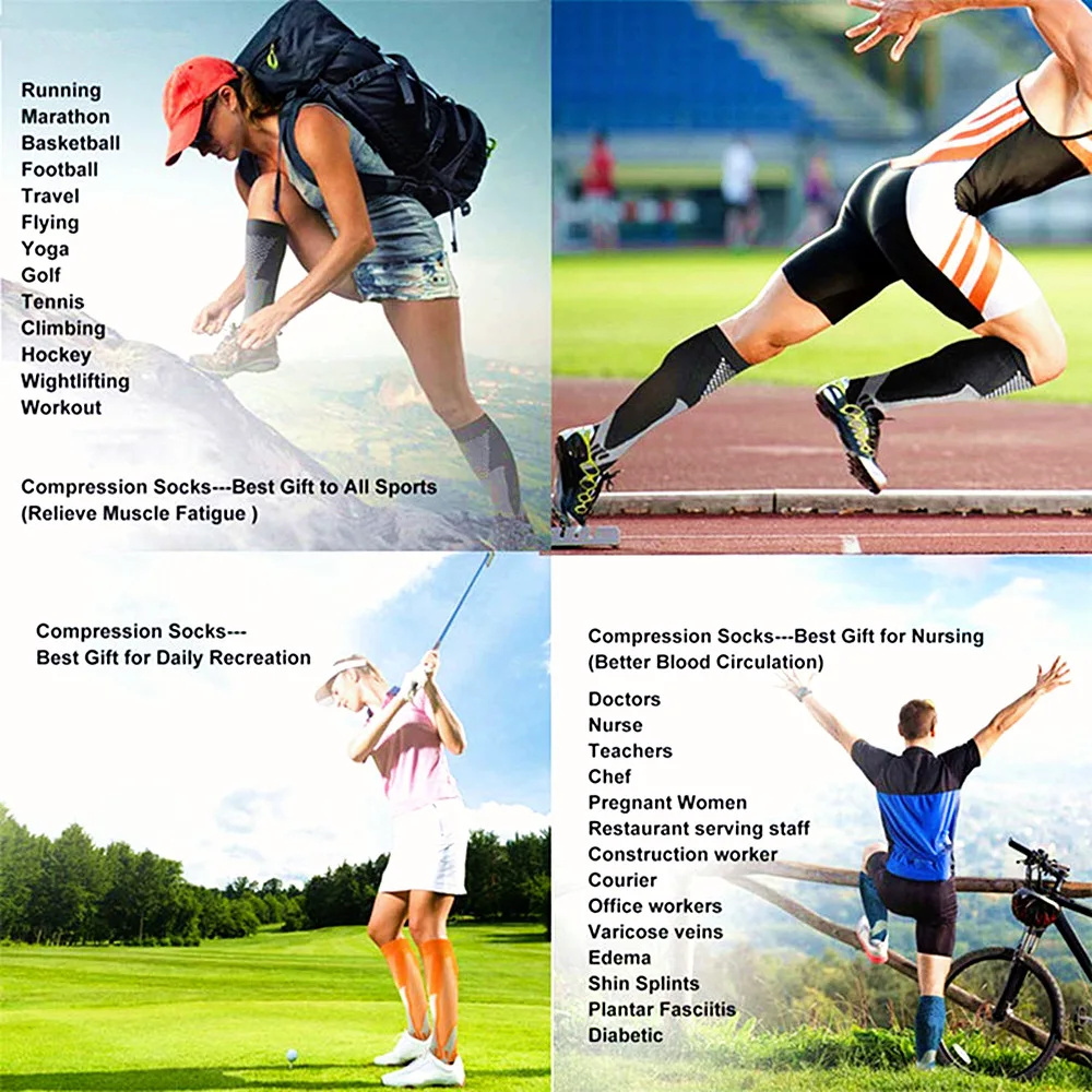 USHINE Running tights tights 20-30 mmhg men women sports socks to marathon Basketball cycling soccer Socken
USHINE Running tights tights 20-30 mmhg men women sports socks to marathon Basketball cycling soccer Socken