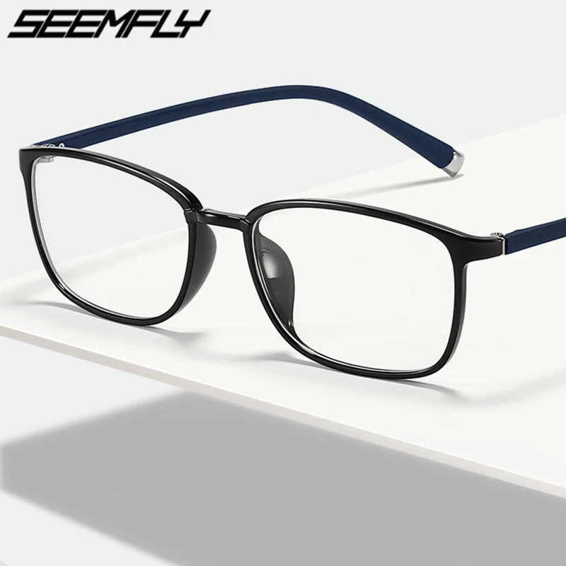 Seemfly TR90 Computer Glasses Frame Men Optical Myopia Eyeglasses Anti Blue Light Blocking Eye Glasses Prescription Spectacles
Seemfly TR90 Computer Glasses Frame Men Optical Myopia Eyeglasses Anti Blue Light Blocking Eye Glasses Prescription Spectacles