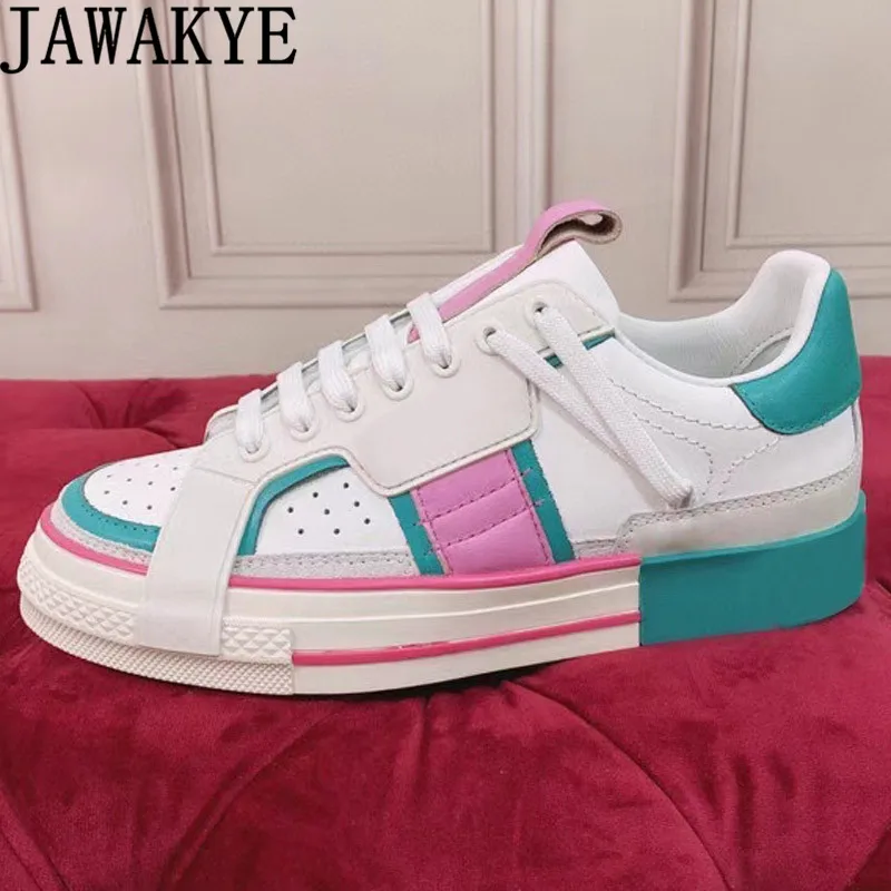 Winter New Luxury Brand Sneakers Shoes Woman Multicolor Lace-Up Leather Flat Shoes Thick Bottom Casual Runway Single Shoes mujer
Winter New Luxury Brand Sneakers Shoes Woman Multicolor Lace-Up Leather Flat Shoes Thick Bottom Casual Runway Single Shoes mujer