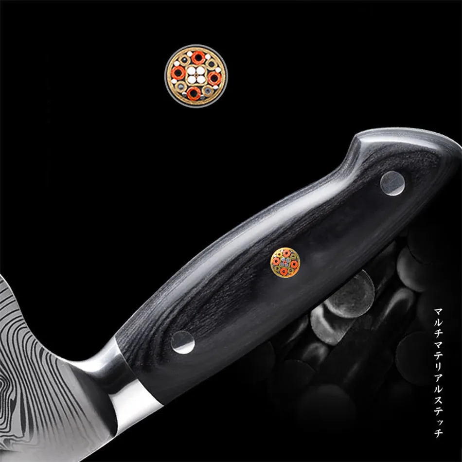 Vacclo Chef Knife Kitchen Knives Japanese Damascus VG10 Steel Razor Sharp Blade Meat Cutting Tools G10 Handle Kitchen Supplies
Vacclo Chef Knife Kitchen Knives Japanese Damascus VG10 Steel Razor Sharp Blade Meat Cutting Tools G10 Handle Kitchen Supplies