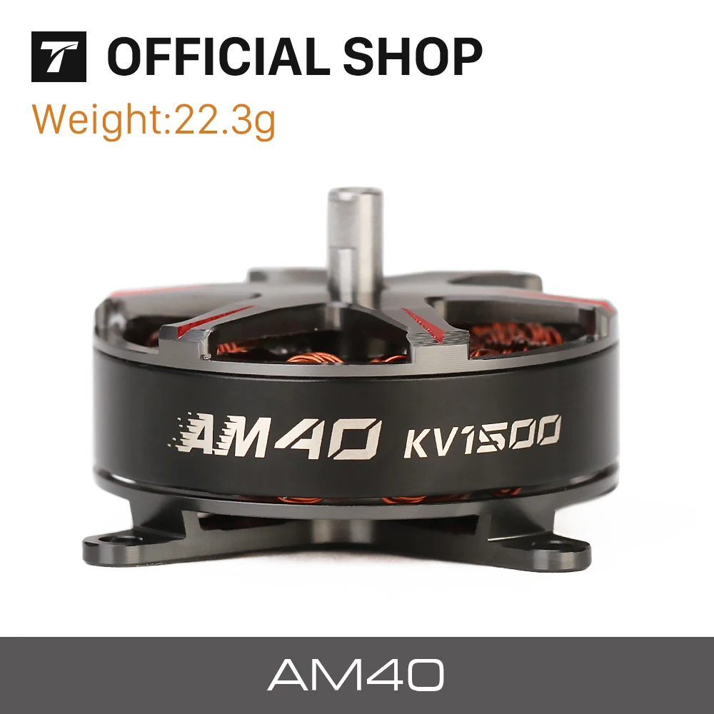 

T-motor AM40 3D KV1500 KV1850 Brushless Motor 2-3S For RC Fixed-wing Airplane Drone