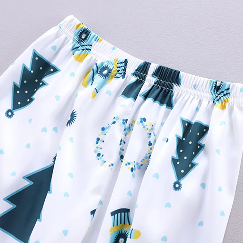 Christmas Kids Pajamas Baby Autumn Long Sleeve Tops+Trousers Ice Silk Sleepwear Set Print Girl Boy Nightwear Clothing Homewear
Christmas Kids Pajamas Baby Autumn Long Sleeve Tops+Trousers Ice Silk Sleepwear Set Print Girl Boy Nightwear Clothing Homewear