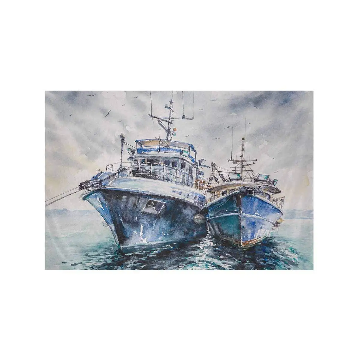 Boats Anchored in Harbor Tapestry Custom for Bedroom Living Room Dorm 
Boats Anchored in Harbor Tapestry Custom for Bedroom Living Room Dorm