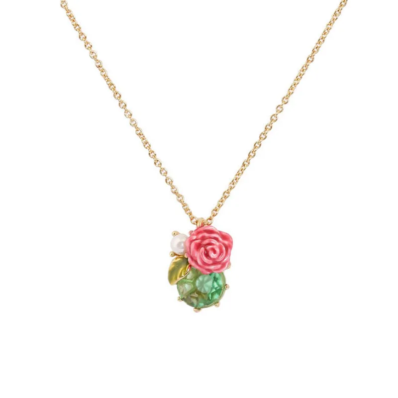 European and American Fashion Personality Temperament Trend Simple Flower Clavicle Necklace Colorful Drip Glaze Accessories
European and American Fashion Personality Temperament Trend Simple Flower Clavicle Necklace Colorful Drip Glaze Accessories