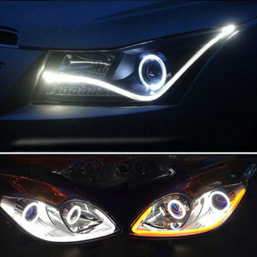 2x Sequential LED Strip Turn Signal Indicator Light DRL Daytime Running For Car 6000K White+2500K Yellow
2x Sequential LED Strip Turn Signal Indicator Light DRL Daytime Running For Car 6000K White+2500K Yellow