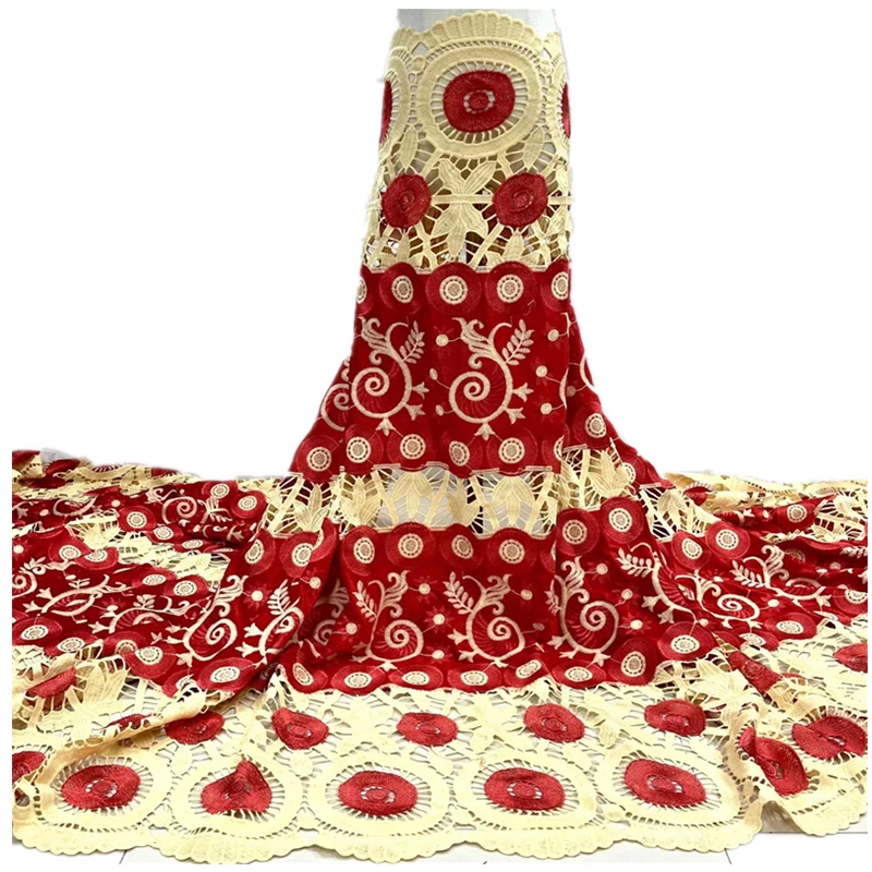 2021 African Nigerian Cord Lace Velvet Lace Fabric Red Water Soluble Fabric High Quality Embroidery Guipure Lace Fabrics JY31254
2021 African Nigerian Cord Lace Velvet Lace Fabric Red Water Soluble Fabric High Quality Embroidery Guipure Lace Fabrics JY31254