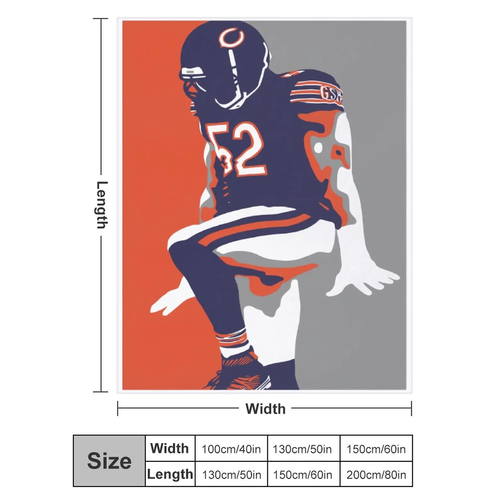 Blanket 52 Khalil Mack Ultra Soft Micro Fleece Cozy Lightweight Microfiber Flannel All Season Living Room Bedroom Vertical
Blanket 52 Khalil Mack Ultra Soft Micro Fleece Cozy Lightweight Microfiber Flannel All Season Living Room Bedroom Vertical