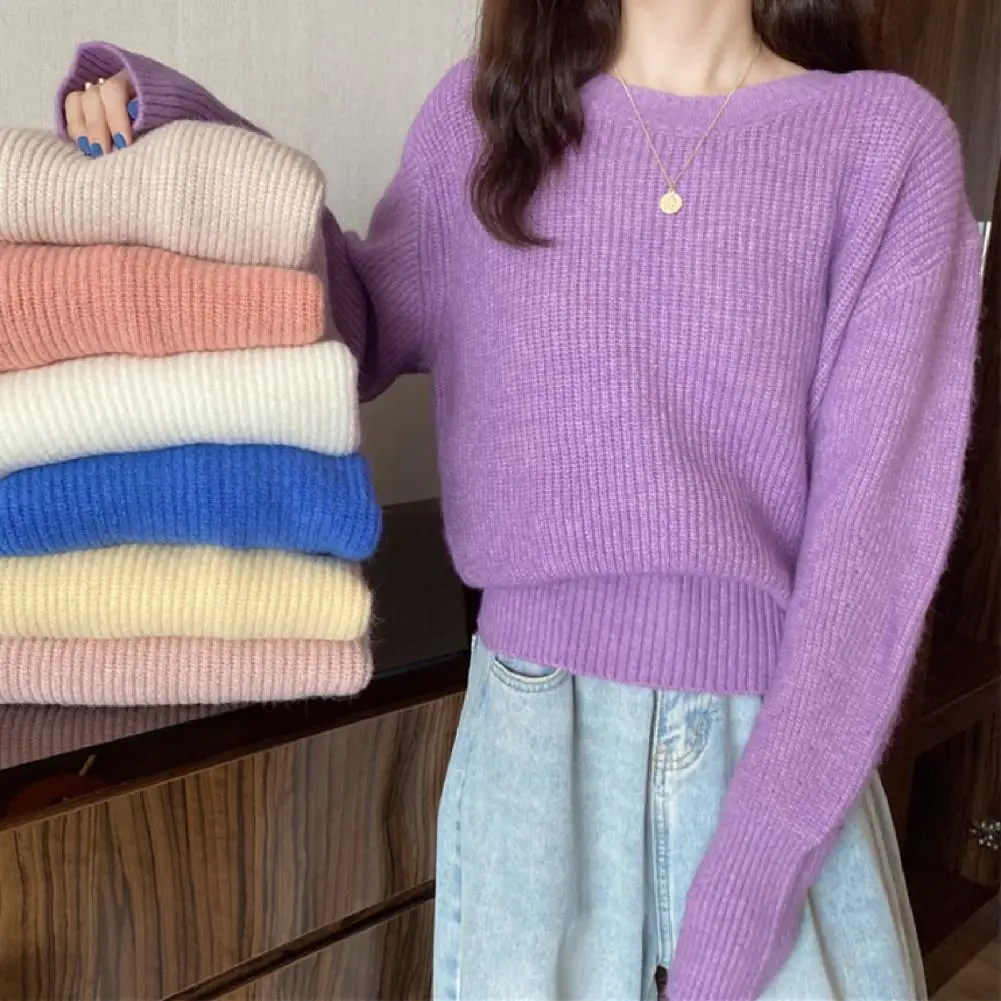2021 Korean Spring Women's Sweater Pullovers Autumn Sweater All-match Long Sleeves Solid Color Classic Round Neck Lady Jumpers
2021 Korean Spring Women's Sweater Pullovers Autumn Sweater All-match Long Sleeves Solid Color Classic Round Neck Lady Jumpers