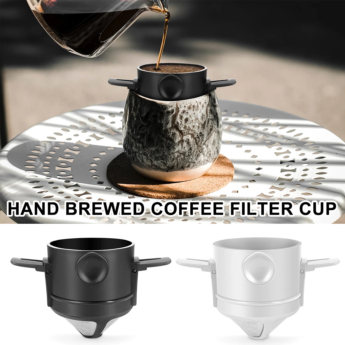 Портативный складной фильтр для кофе, Кофеварка из нержавеющей стали, держатель для кофе и чая, многоразовый безбумажный держатель для кофе... 
Портативный складной фильтр для кофе, Кофеварка из нержавеющей стали, держатель для кофе и чая, многоразовый безбумажный держатель для кофе...