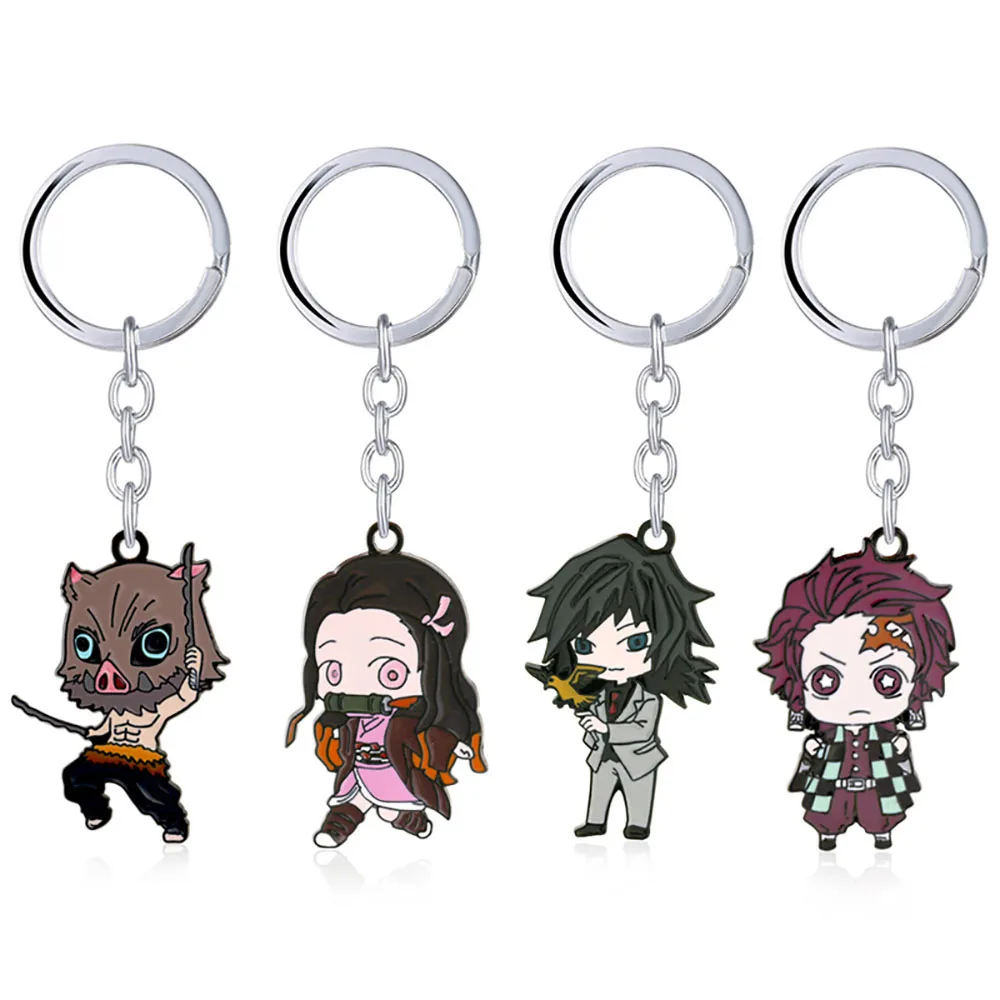Аниме Демон убийца: Kimetsu без Yaiba цепочка для ключей камадо Tanjirou Nezuko Hashibira Inosuke
