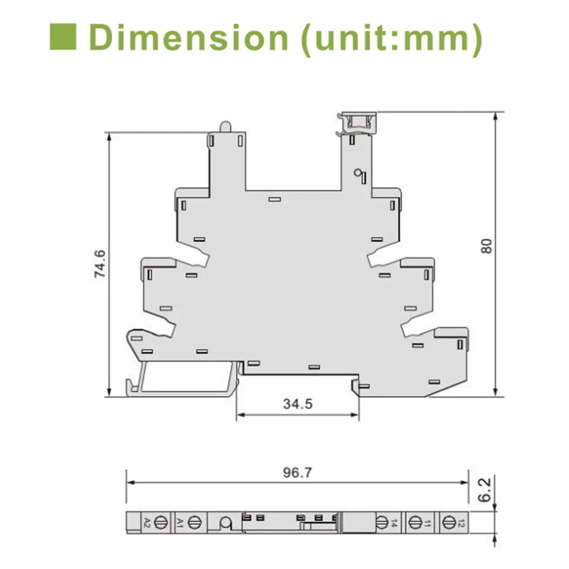 GEYA Slim Relay Module Protection Circuit 6A Relay 12VDC/AC or 24VDC/AC Relay Socket 6.2mm thickness
GEYA Slim Relay Module Protection Circuit 6A Relay 12VDC/AC or 24VDC/AC Relay Socket 6.2mm thickness