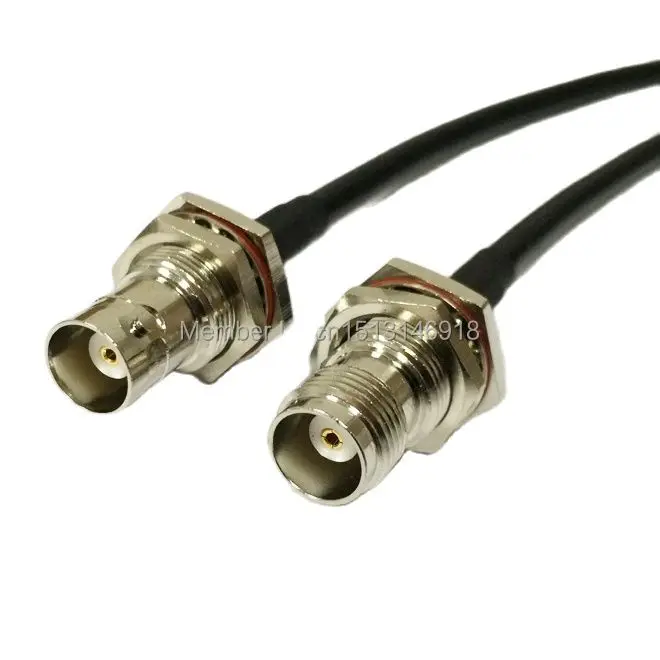 New TNC Female Jack Nut Switch BNC Female Bulkhead Jumper Cable RG58 Wholesale Fast Ship 50CM 20" Adapter
New TNC Female Jack Nut Switch BNC Female Bulkhead Jumper Cable RG58 Wholesale Fast Ship 50CM 20" Adapter