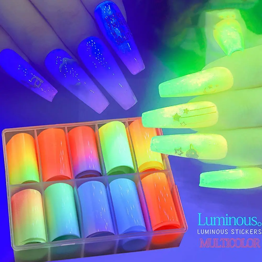 10 Rolls Nail Art Foil Transfer Stickers Glow Dark Fluorescent Flame Foil Sticker Nail Paper Fire Slider Neon Decals/Lumino B7U4
10 Rolls Nail Art Foil Transfer Stickers Glow Dark Fluorescent Flame Foil Sticker Nail Paper Fire Slider Neon Decals/Lumino B7U4