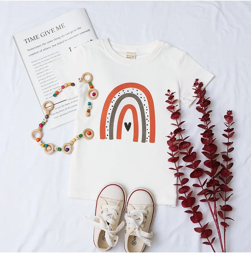 2021 New Summer Fashion Style T-shirt for Unisex Kids Rainbow Printed Short Sleeve T-shirts Toddler Children's Clothes Tops
2021 New Summer Fashion Style T-shirt for Unisex Kids Rainbow Printed Short Sleeve T-shirts Toddler Children's Clothes Tops