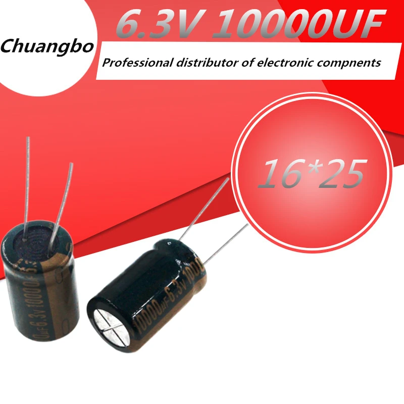 5pcs/ 16*25 6.3V10000UF High Frequency Low Impedance Aluminum Electrolytic Capacitor 10000uf 6.3v 20%
5pcs/ 16*25 6.3V10000UF High Frequency Low Impedance Aluminum Electrolytic Capacitor 10000uf 6.3v 20%
