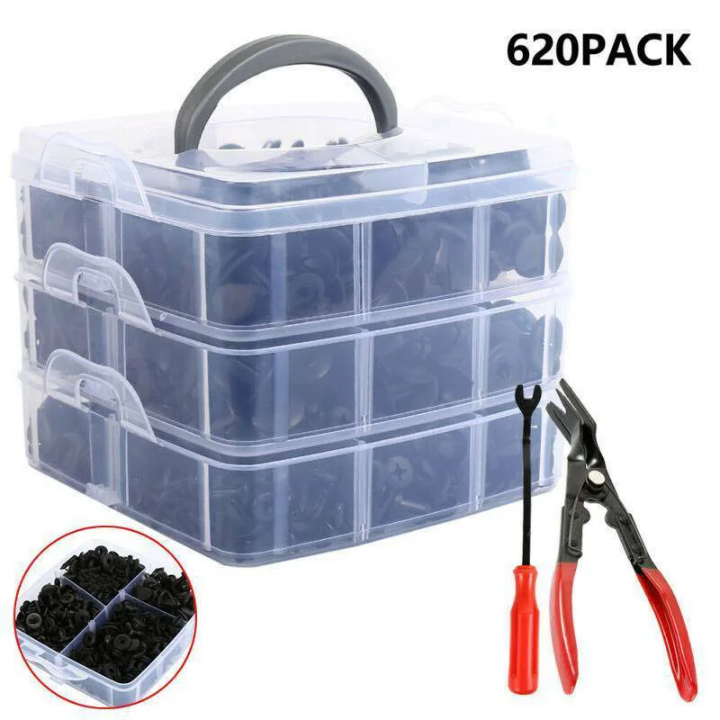 Push pin Fasteners Kit Trim Clips Rivet Replacement Accessories Auto Retainer