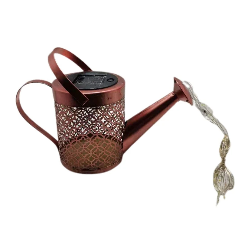Solar Powered Star Garden Art Light Hollow Out Wrought Iron Kettle Watering Can Sprinkler Fairy Starry String LED Lamp Outoor La
Solar Powered Star Garden Art Light Hollow Out Wrought Iron Kettle Watering Can Sprinkler Fairy Starry String LED Lamp Outoor La
