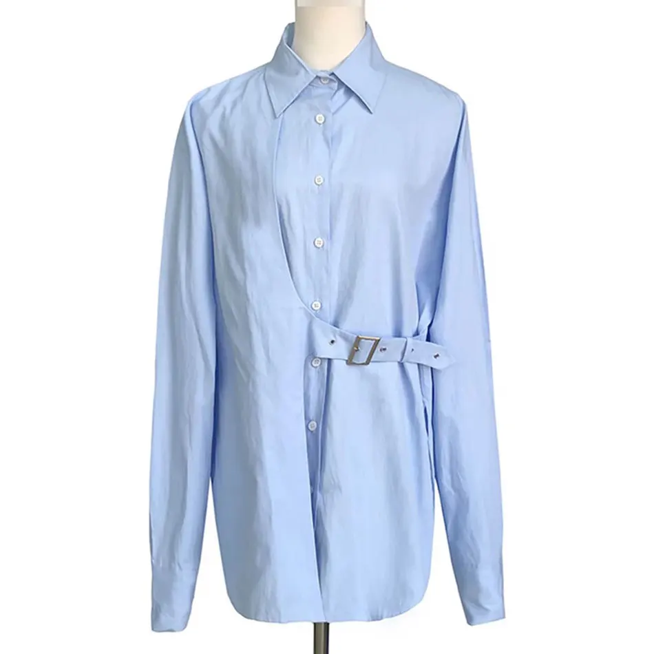 High Quality 2020 Autumn Fashion Women'S Loose Casual Shirt Sexy Lapel Long Sleeve Single Breasted Irregular Mid-Length Shirt
High Quality 2020 Autumn Fashion Women'S Loose Casual Shirt Sexy Lapel Long Sleeve Single Breasted Irregular Mid-Length Shirt