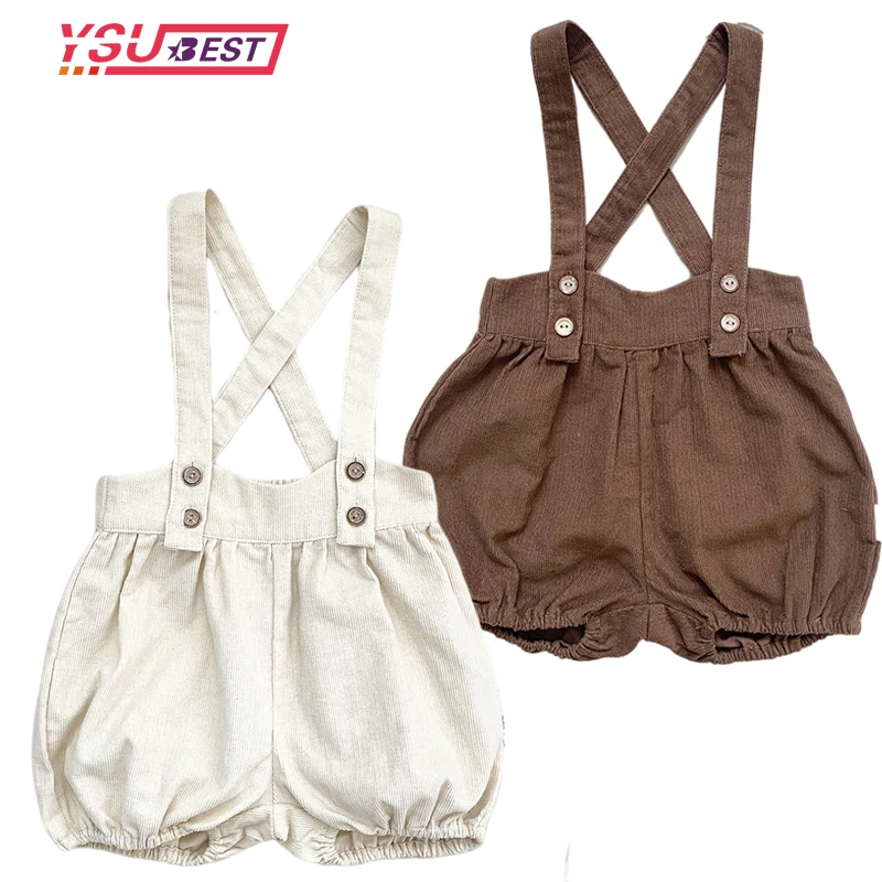 Newborn Baby Rompers Fall Corduroy Boys Girls Infant Kids Sleeveless Overall Bloomers Jumpsuit Lovely Strap Fashion Solid Outfit
Newborn Baby Rompers Fall Corduroy Boys Girls Infant Kids Sleeveless Overall Bloomers Jumpsuit Lovely Strap Fashion Solid Outfit
