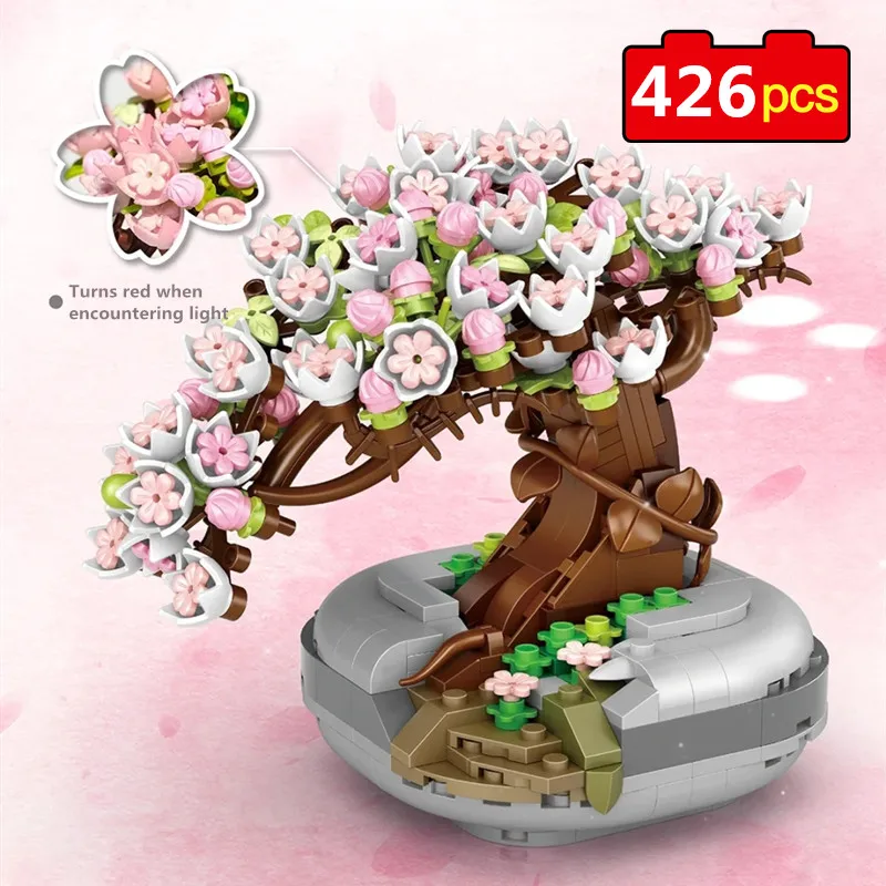 426pcs Flower DIY Decoration Block Sakura Tree Succulents Pot Diamond Model Building Blocks Toys For Children Christmas Gift
426pcs Flower DIY Decoration Block Sakura Tree Succulents Pot Diamond Model Building Blocks Toys For Children Christmas Gift