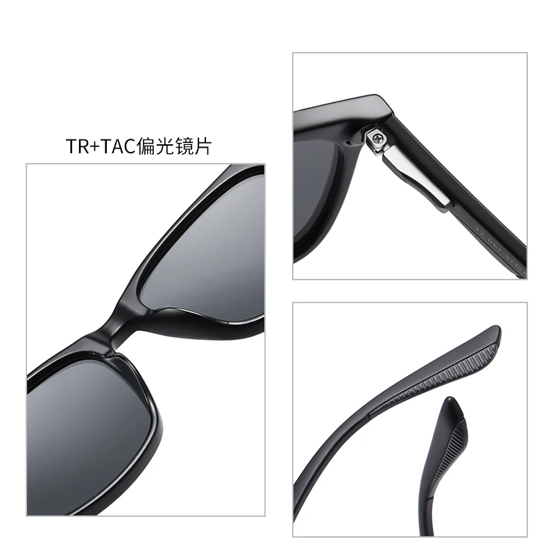 Fashion Black Square Polarized Sunglasses Men Women Driving TR90 Frame UV400 Coating Shades Oculos De Sol Gafas Male Sun Glasses
Fashion Black Square Polarized Sunglasses Men Women Driving TR90 Frame UV400 Coating Shades Oculos De Sol Gafas Male Sun Glasses