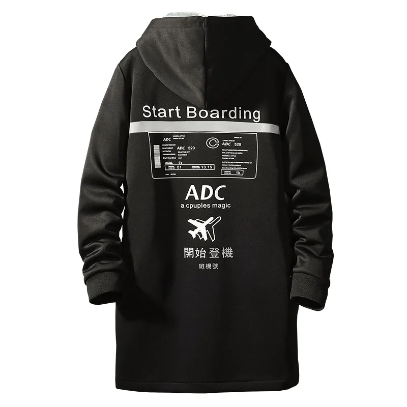 Winter new youth Men loose Plus velvet long hooded windbreaker coat male hooded trench coat long jacket Fashion print trenchs
Winter new youth Men loose Plus velvet long hooded windbreaker coat male hooded trench coat long jacket Fashion print trenchs