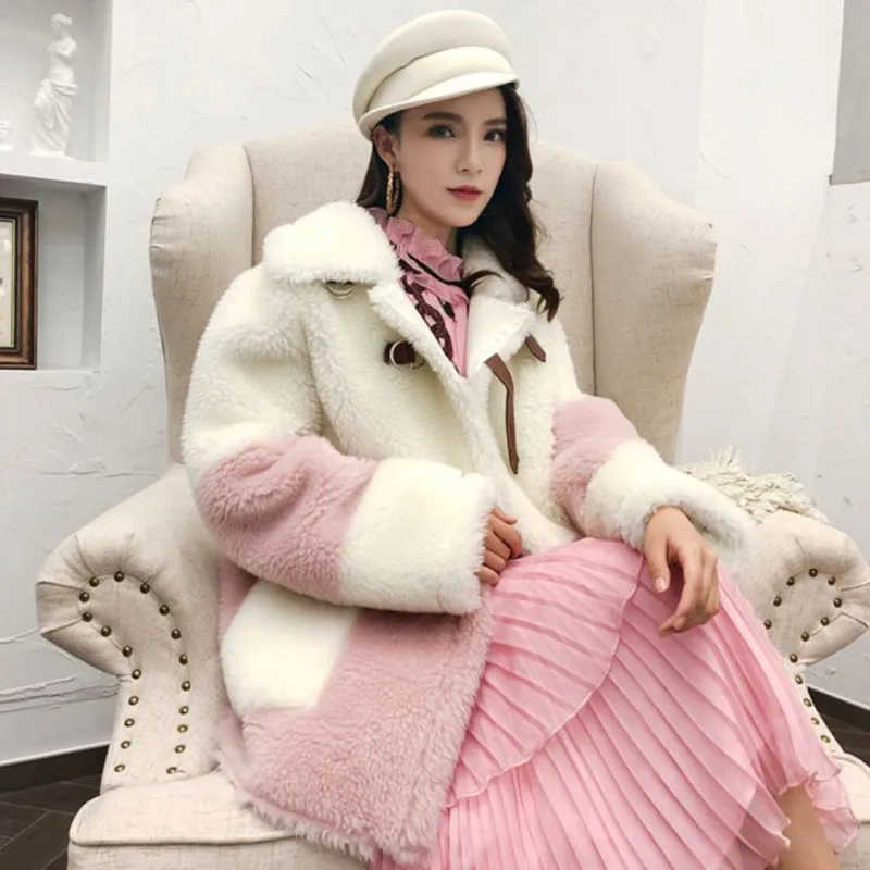 Coats and Jackets Women New Autumn and Winter Thick Jacket Lambs Wool Plush Cashmere Coat Korean Version of Slim-Fit
Coats and Jackets Women New Autumn and Winter Thick Jacket Lambs Wool Plush Cashmere Coat Korean Version of Slim-Fit