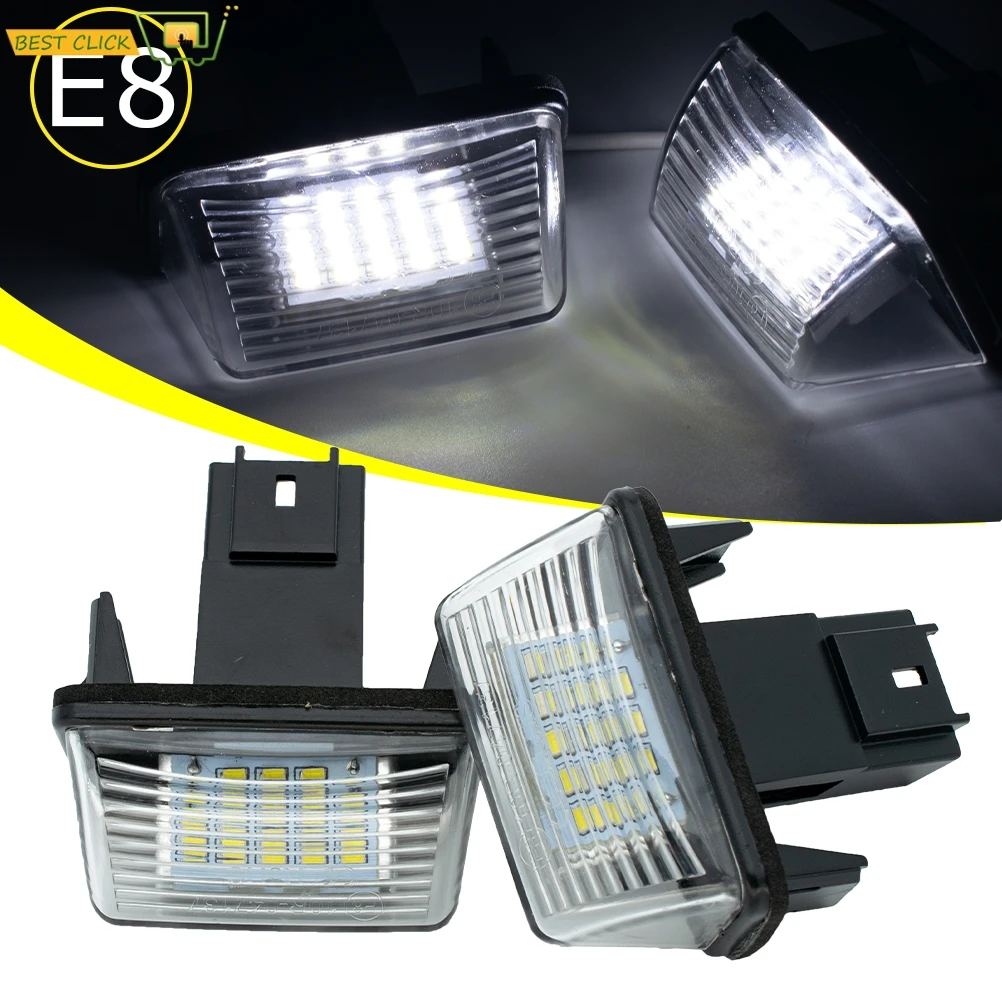 2 шт. светодиодный номерной знак светильник для Citroen C3 C4 C5 Berlingo Saxo Xsara Picasso Peugeot 206 207