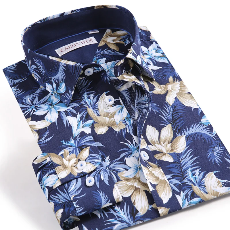 100% Cotton Floral leisure Men Shirts long sleeve Slim fit Square collar Casual Print Fashion soft male holidays shirts
100% Cotton Floral leisure Men Shirts long sleeve Slim fit Square collar Casual Print Fashion soft male holidays shirts
