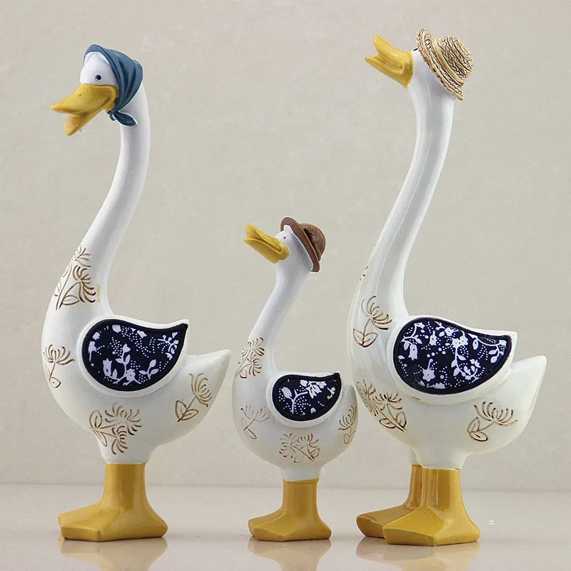 European Chinese style Resin Crafts A family of three ducks Gift home desktop decor decoration ornaments(A699)
European Chinese style Resin Crafts A family of three ducks Gift home desktop decor decoration ornaments(A699)