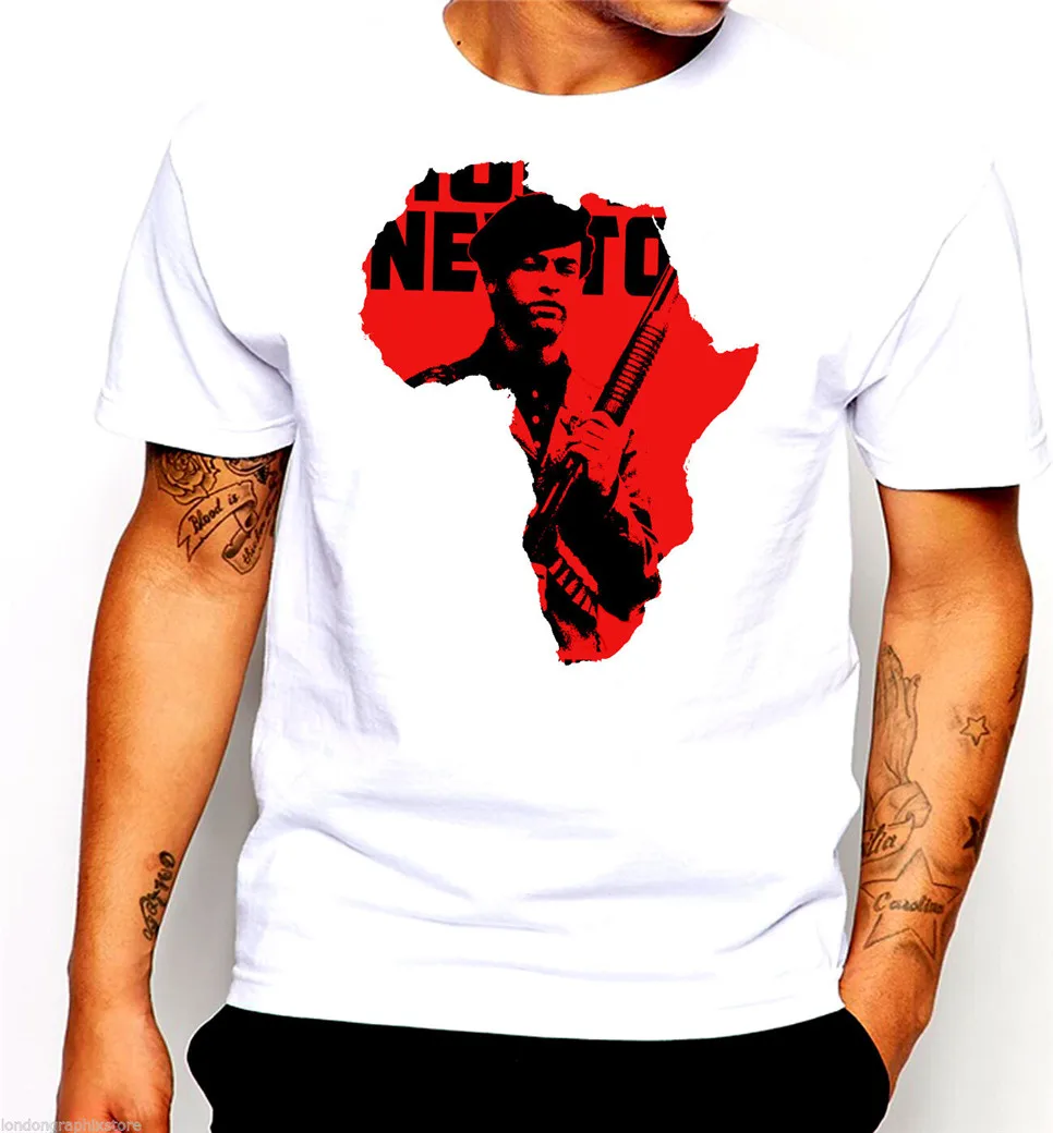 Черная футболка месяц истории Panthers Huey P Newton хлопковая Футболка Malcolm X 2Xl 3Xl 4Xl 7Xl