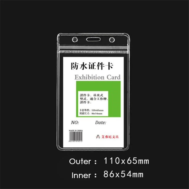 10Pcs/lot Vertical Transparent Vinyl Plastic Clears ID Card Bag Case Badge Holder Accessories Vertical ID Card Badge Holders
10Pcs/lot Vertical Transparent Vinyl Plastic Clears ID Card Bag Case Badge Holder Accessories Vertical ID Card Badge Holders