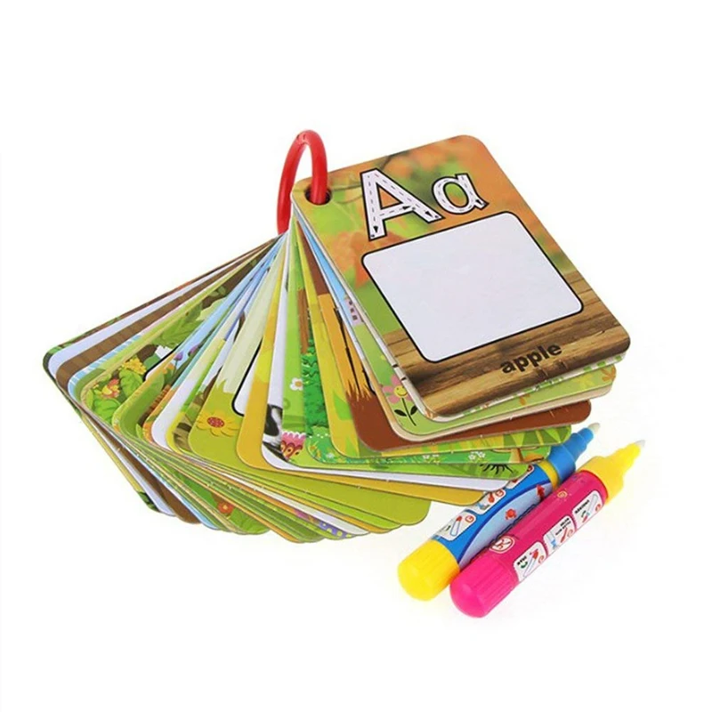 Card Water Painting Graffiti Drawing Board Children 26 Letters 3D Early Education Cognitive Puzzle Colouring Baby Book Board Toy
Card Water Painting Graffiti Drawing Board Children 26 Letters 3D Early Education Cognitive Puzzle Colouring Baby Book Board Toy