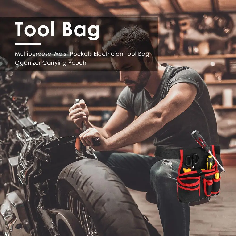 Hardware Mechanics Tool Bag Large Capacity Utility Waist Pocket Tool Apron Pouch With Belt Multi-purpose Drill Screwdriver Pack
Hardware Mechanics Tool Bag Large Capacity Utility Waist Pocket Tool Apron Pouch With Belt Multi-purpose Drill Screwdriver Pack