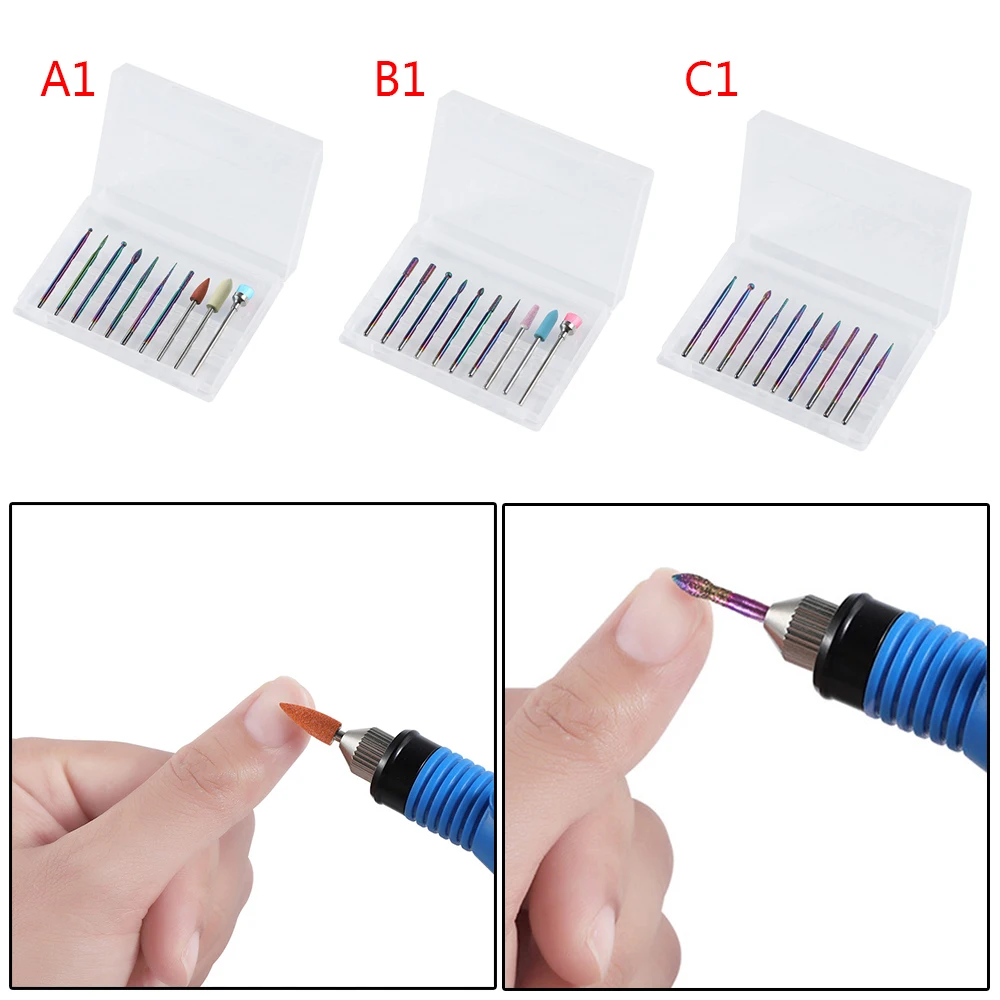 New Nail Tungsten Steel Alloy Brilliant Color Grinding Head Set Electric Manicure Machine Nail Art Grinding Drill Bits
New Nail Tungsten Steel Alloy Brilliant Color Grinding Head Set Electric Manicure Machine Nail Art Grinding Drill Bits