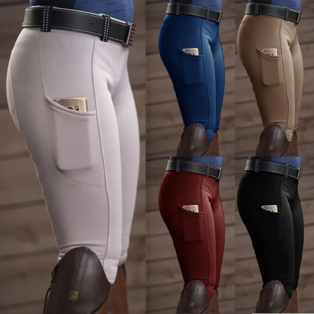 2021 Autumn Spandex Polyester Nylon Women Solid Color Pocket Hip Lift Elastic Equestrian Pants Horse Racing Trousers
2021 Autumn Spandex Polyester Nylon Women Solid Color Pocket Hip Lift Elastic Equestrian Pants Horse Racing Trousers