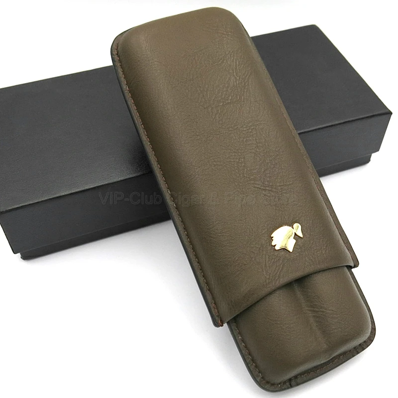 COHIBA Genuine Leather Gadgets Portable 2 Tube Cigars Holder Leather Cigar Case Travel Humidor Cigar Gift Box
COHIBA Genuine Leather Gadgets Portable 2 Tube Cigars Holder Leather Cigar Case Travel Humidor Cigar Gift Box