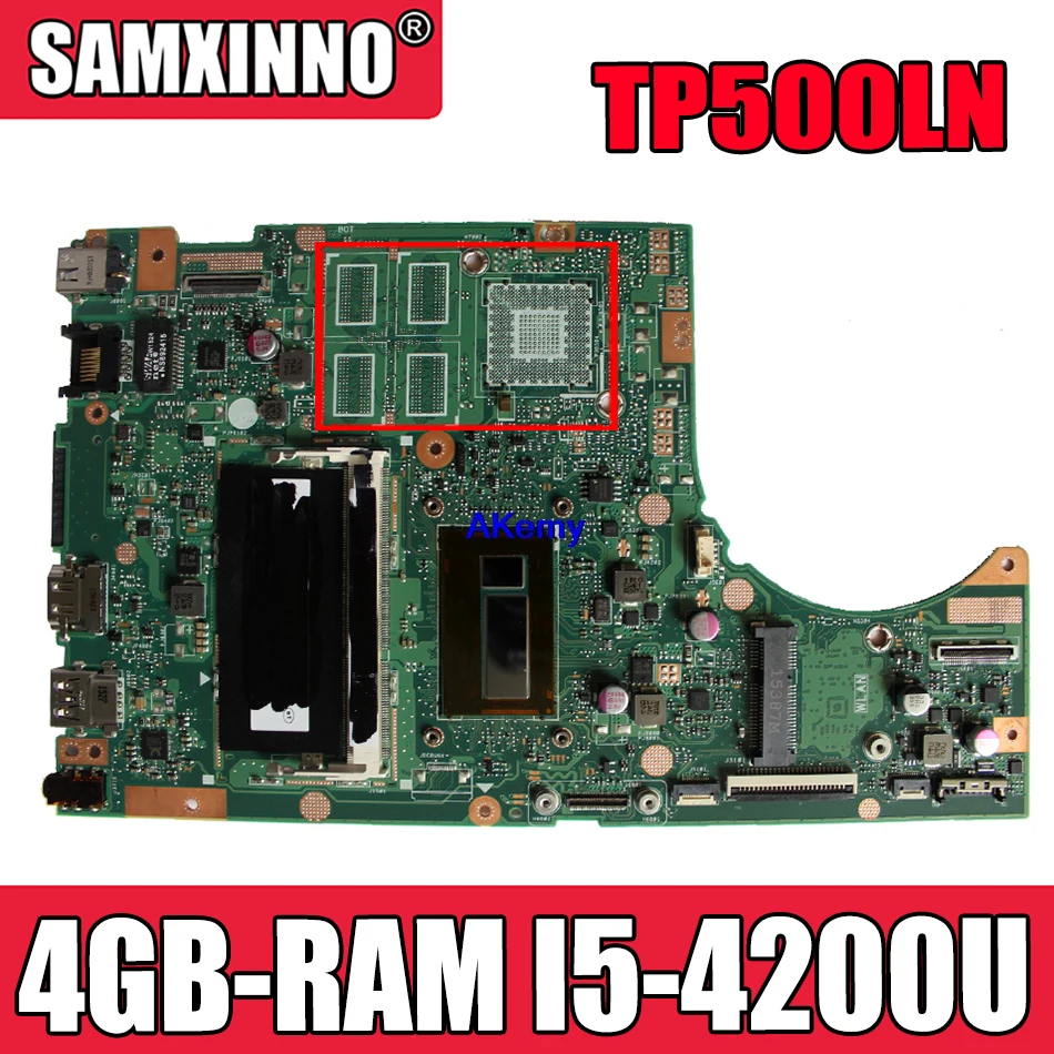 Новая материнская плата для ноутбука Akemy TP500LN TP500LA GM для For Asus TP500LA TP500LD TP500L оригинальная материнская плата 4GB-RAM I5-4200U LVDS/EDP
Новая материнская плата для ноутбука Akemy TP500LN TP500LA GM для For Asus TP500LA TP500LD TP500L оригинальная материнская плата 4GB-RAM I5-4200U LVDS/EDP