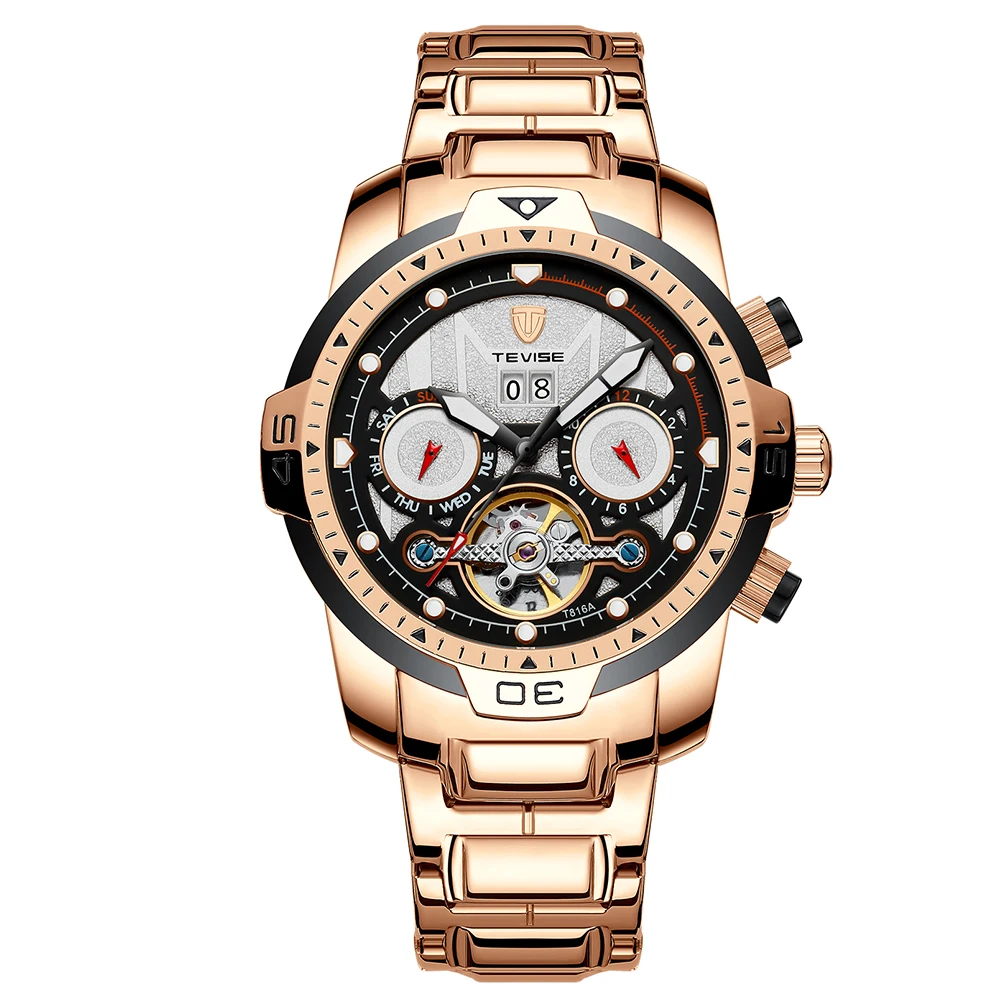 Multi Functional Mens Watches 3Bar Waterproof Mechanical Automatic Stainless Steel Waterproof Watch for Men 
Multi Functional Mens Watches 3Bar Waterproof Mechanical Automatic Stainless Steel Waterproof Watch for Men