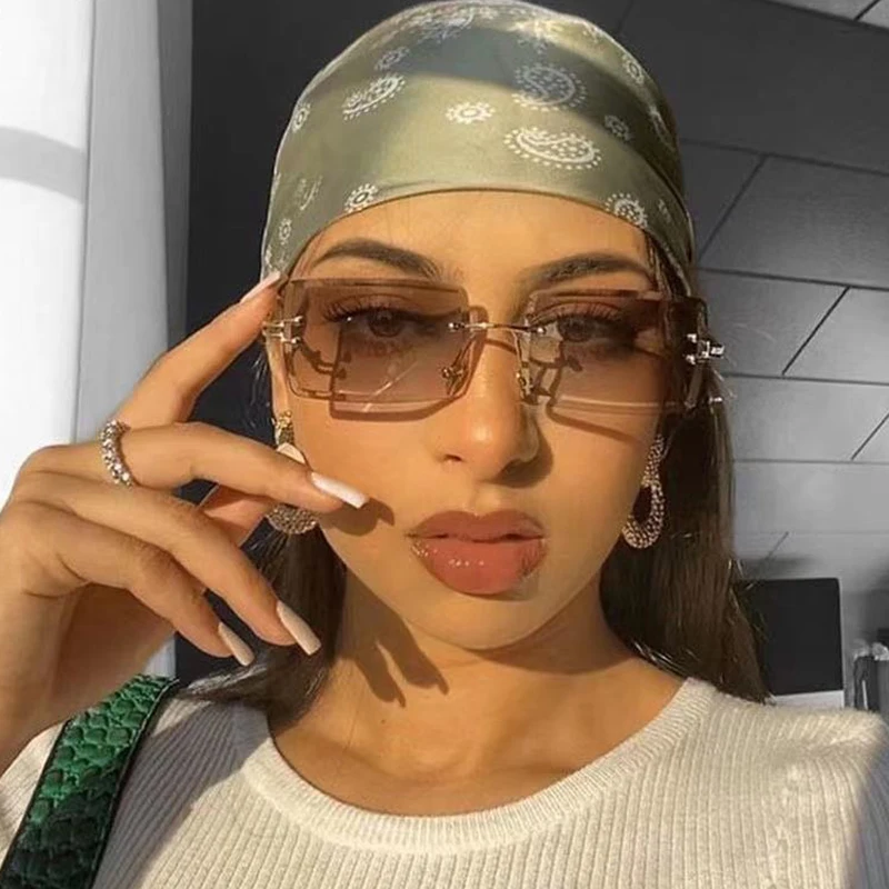 2021 Fashion Vintage Rimless Square Sunglasses Women Luxury Brand Designer Travel Gradient Sun Glasses For Female Ladies UV400
2021 Fashion Vintage Rimless Square Sunglasses Women Luxury Brand Designer Travel Gradient Sun Glasses For Female Ladies UV400