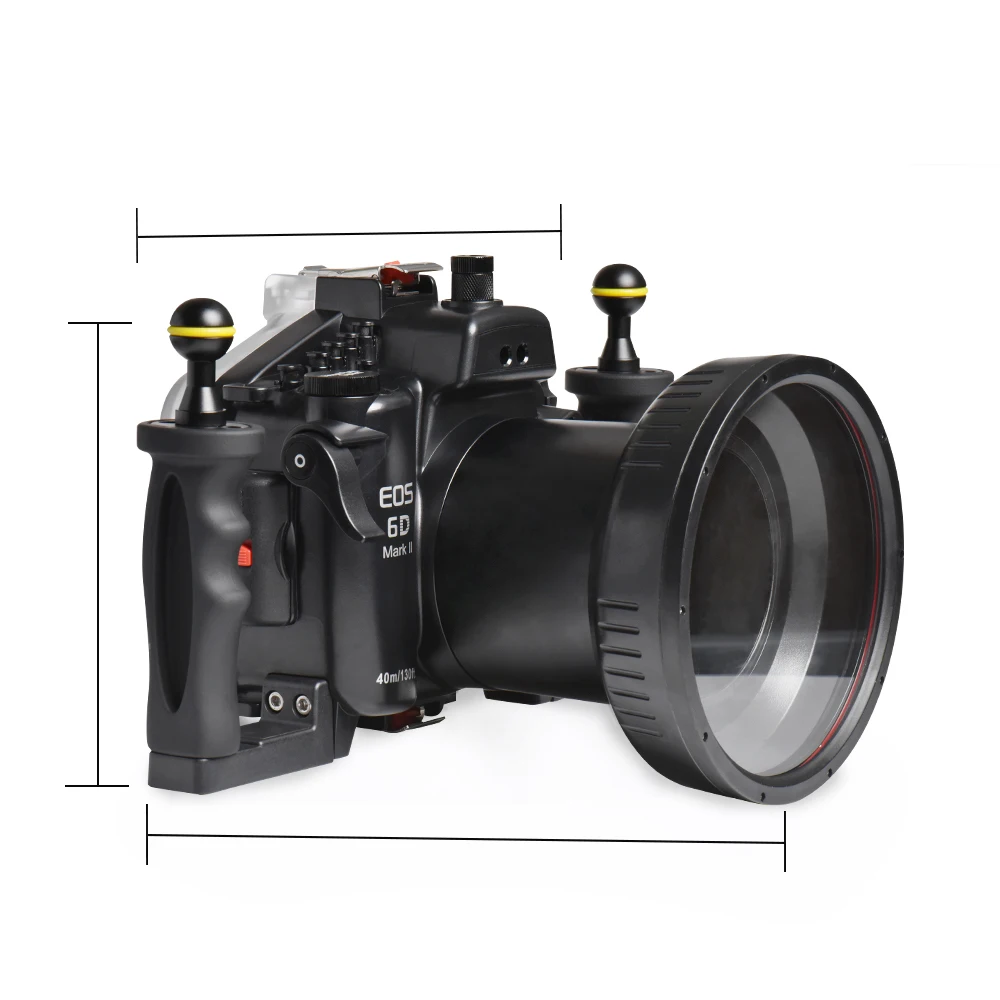 Seafrogs Cheaper Underwater Protection 40m Dome Camera Case Housing for Canon EOS 6D mark II
Seafrogs Cheaper Underwater Protection 40m Dome Camera Case Housing for Canon EOS 6D mark II